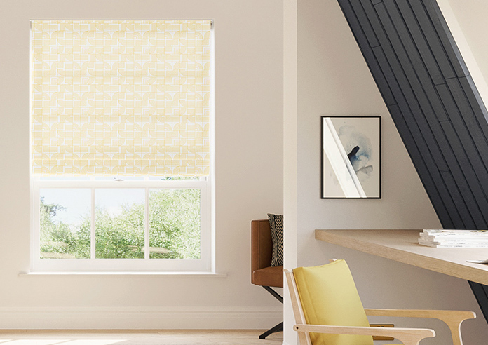Maze, Yellow - Roman Blind - Image 3